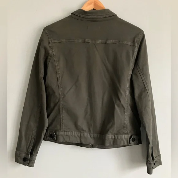 PROSPERITY Dark Greyish Green Denim Medium Weight Jacket Size L - Picture 6 of 10